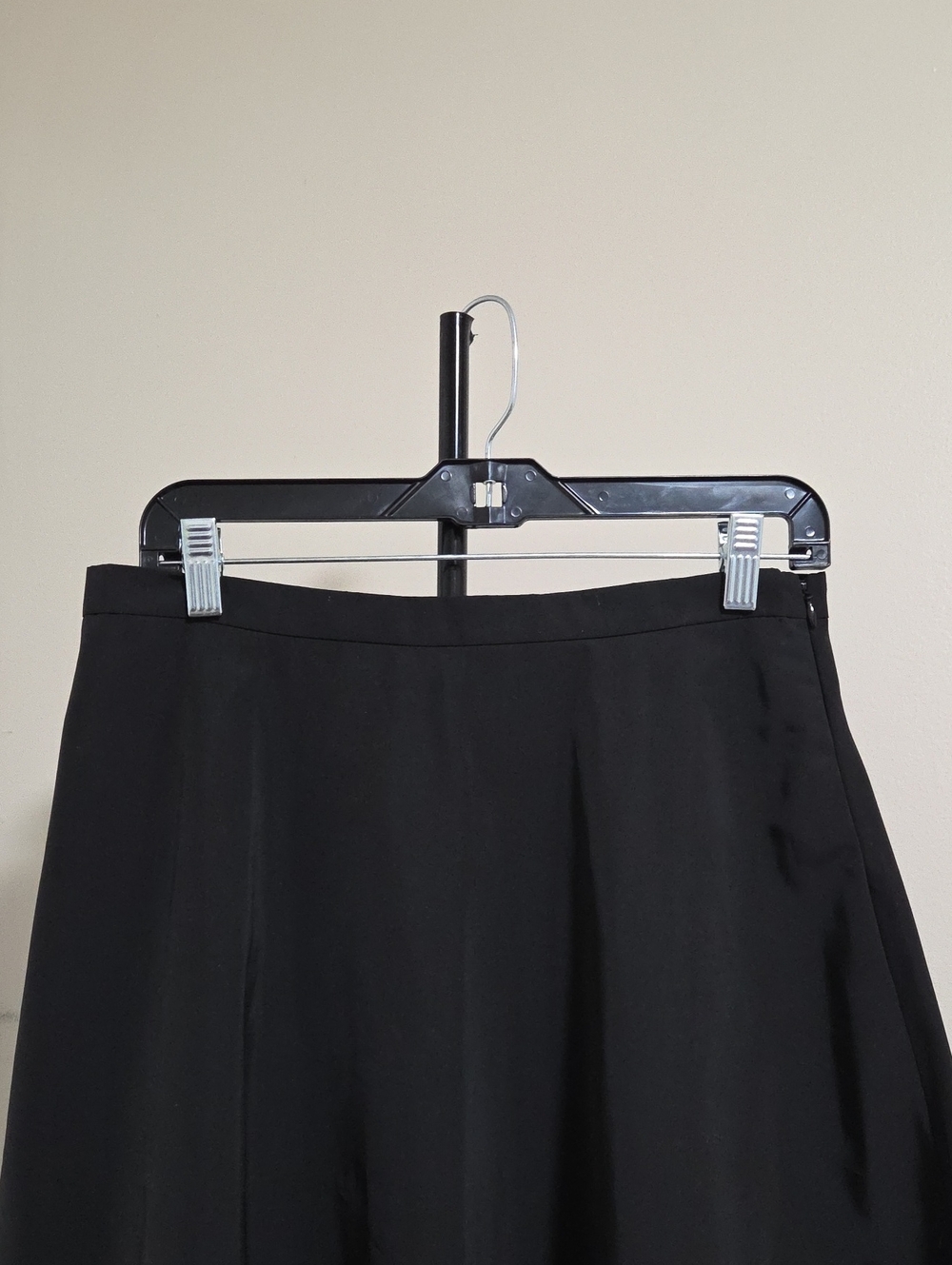 Nwt Lord & Taylor Black A-Line Midi Skirt - Picture 2 of 7